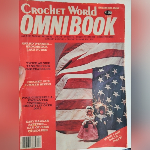 Crochet World OmniBook Magazine Summer 1980 Fashion Doll Clothes - Picture 1 of 7